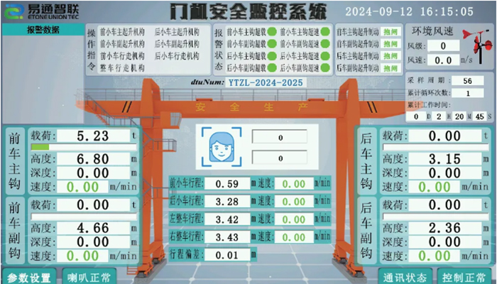 浙江交工龍門吊安全監(jiān)控系統(tǒng)交付使用！